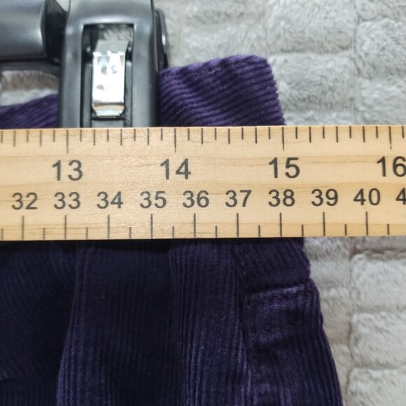 Talbots Dark Purple Straight Leg High Rise Corduroy-Heritage-Sz 8 - Picture 13 of 14